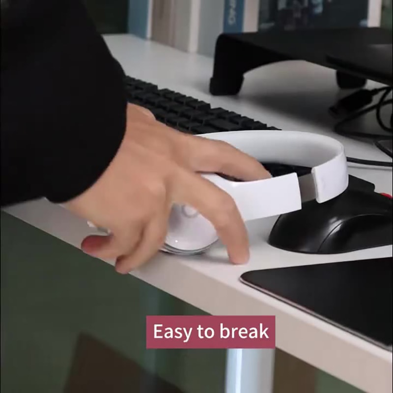 Universal Headphone Stand Wall Mount Hanger For Gaming Earphones Under Desk Holder Support 3