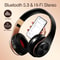 Gold Wireless Bluetooth Headphones With Builtin Mic Stereo Sound For Gaming Calls 1