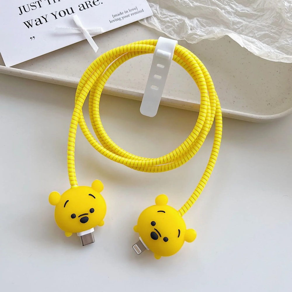 Cartoon Charger Cable Protector For IPhone Charger Protection Stitch Data Line Winder 4