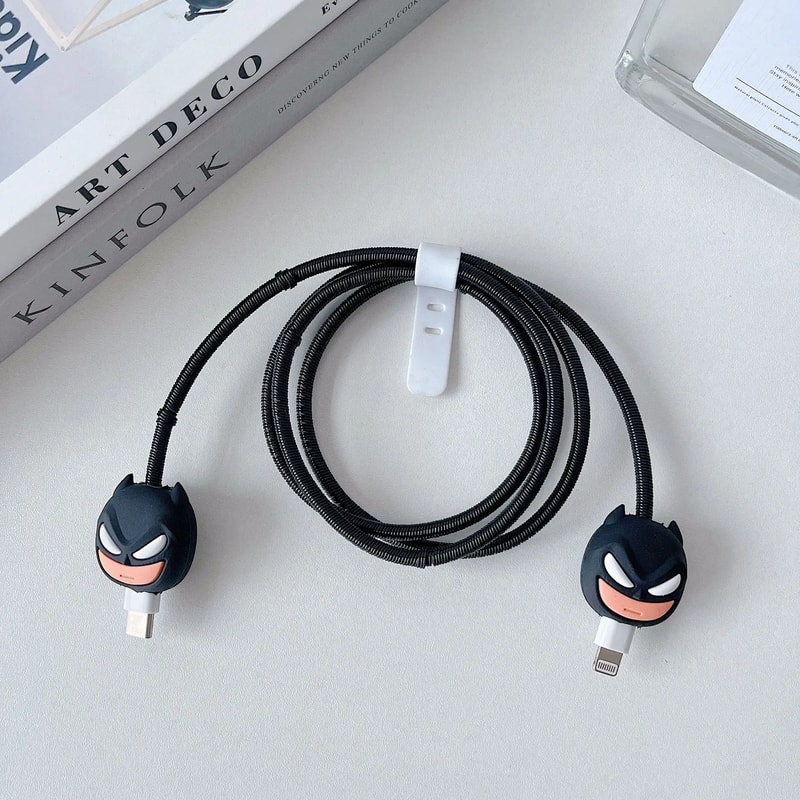 Cartoon Charger Cable Protector For IPhone Charger Protection Stitch Data Line Winder 7