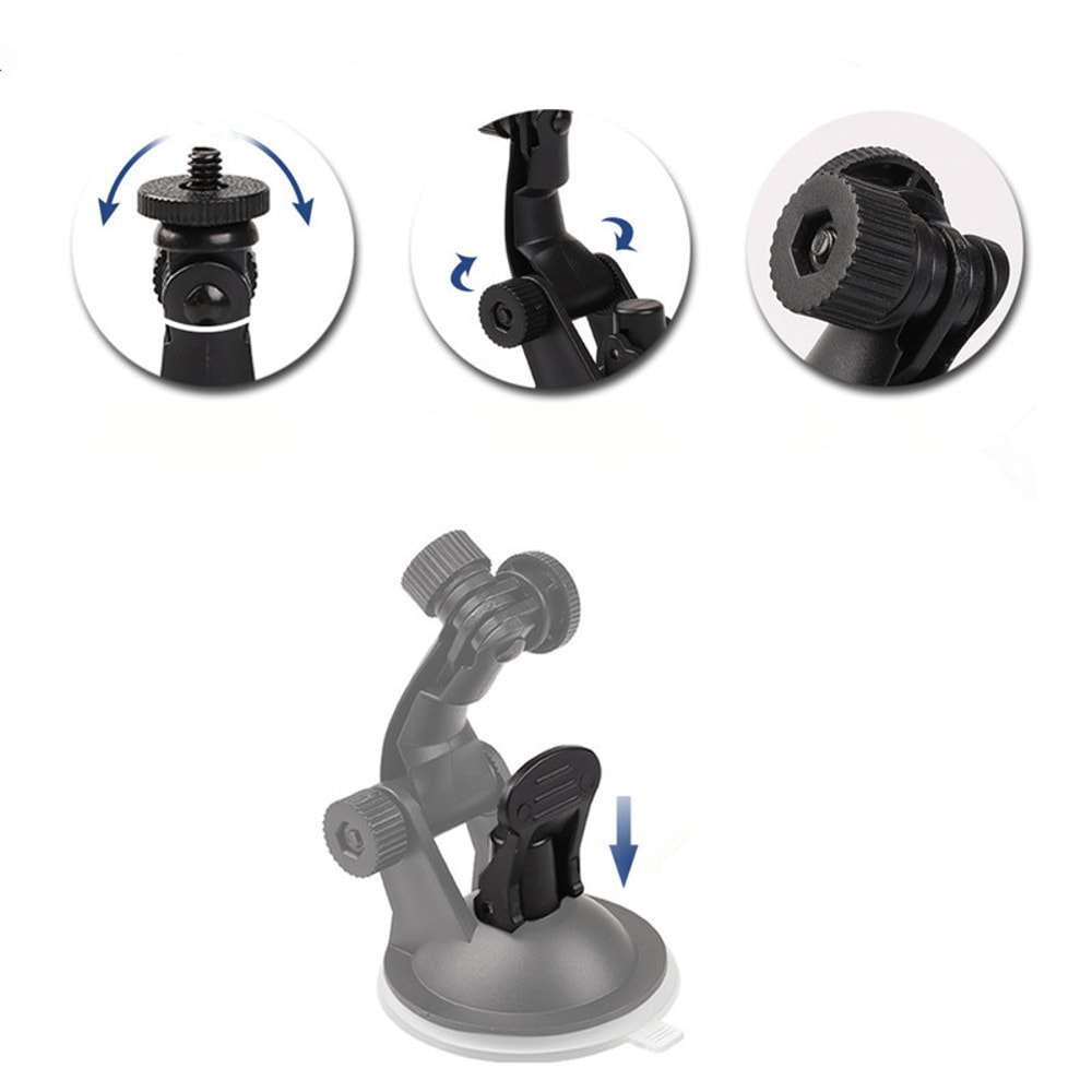 Suction Cup Car Mount With Tripod Adapter Phone Holder The Ultimate HandsFree Camera Mount 3