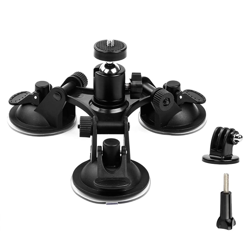 Suction Cup Car Mount With Tripod Adapter Phone Holder The Ultimate HandsFree Camera Mount 6