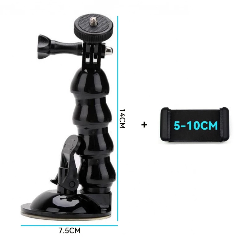 Suction Cup Car Mount With Tripod Adapter Phone Holder The Ultimate HandsFree Camera Mount 5