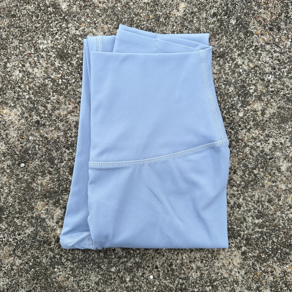 Solid Color High Waist Yoga Leggings For Women Athletic Gym Training Pants With Back Pocket 13