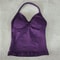 Sexy V Neck Gym Tank Top Seamless Sports Running Tank Slim Fit Yoga Padded Workout Vest For Women 7