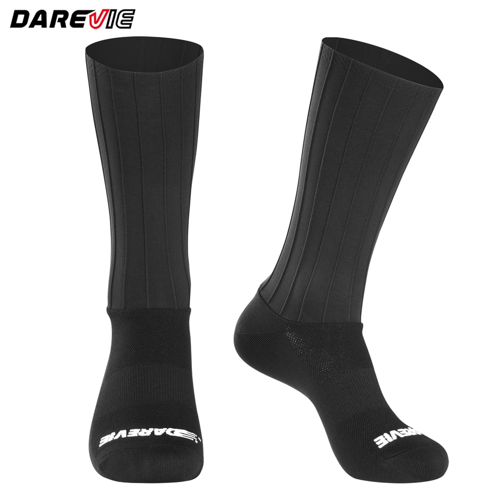 Mens Aerodynamic Cycling Socks AntiSlip Elastic Sports Socks For Biking 6