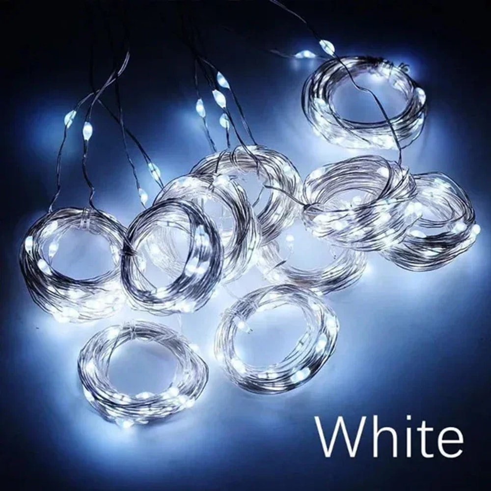 LED Curtain String Lights USB Fairy Garland Lamp Lighting Modes For Home Garden Christmas And Parti 6