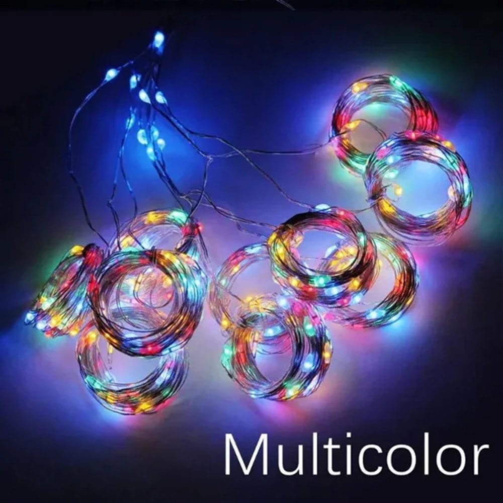 LED Curtain String Lights USB Fairy Garland Lamp Lighting Modes For Home Garden Christmas And Parti 7