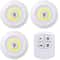 Dimmable LED Under Cabinet Light With Remote Control Battery Operated LED Closet Lights 8