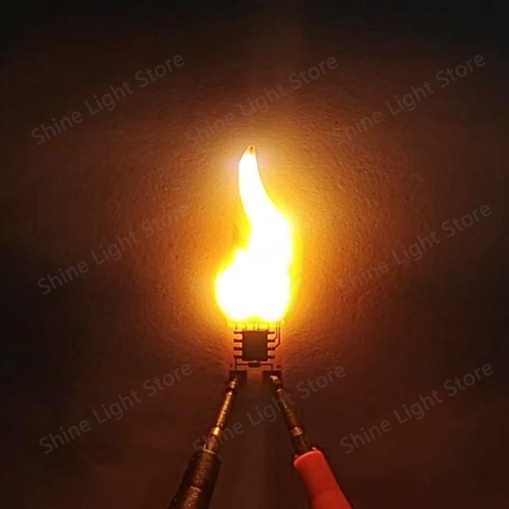 COB Flickering Flame LED Candle Light Realistic Warm Flashing Fire Lamp Beads For DIY Projects 1