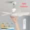 LED Ceiling Fan Light With Remote Control Screw Fan Light With Socket 0