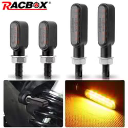 mini led motorcycle turn signal lights, blinker indicators for cafe racer