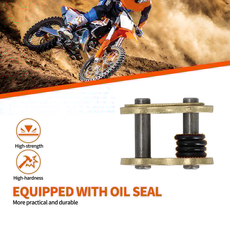 Heavy Duty Motorcycle Chain Connecting Link With ORing Master Joint Connector Durable Reliable Cha 3