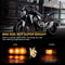 Mini Amber Motorcycle LED Turn Signal Lights Flashing Indicator Lamp