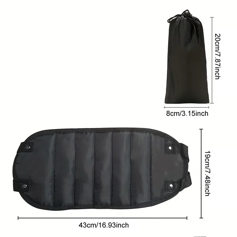 Portable Airplane Footrest Hammock For Travel Adjustable Leg Rest For Flights Trains And Cars 5