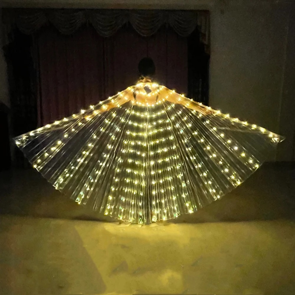 LED Belly Dance Wings With Shining LED Lights Halloween Costume Prop For Adults Kids 5