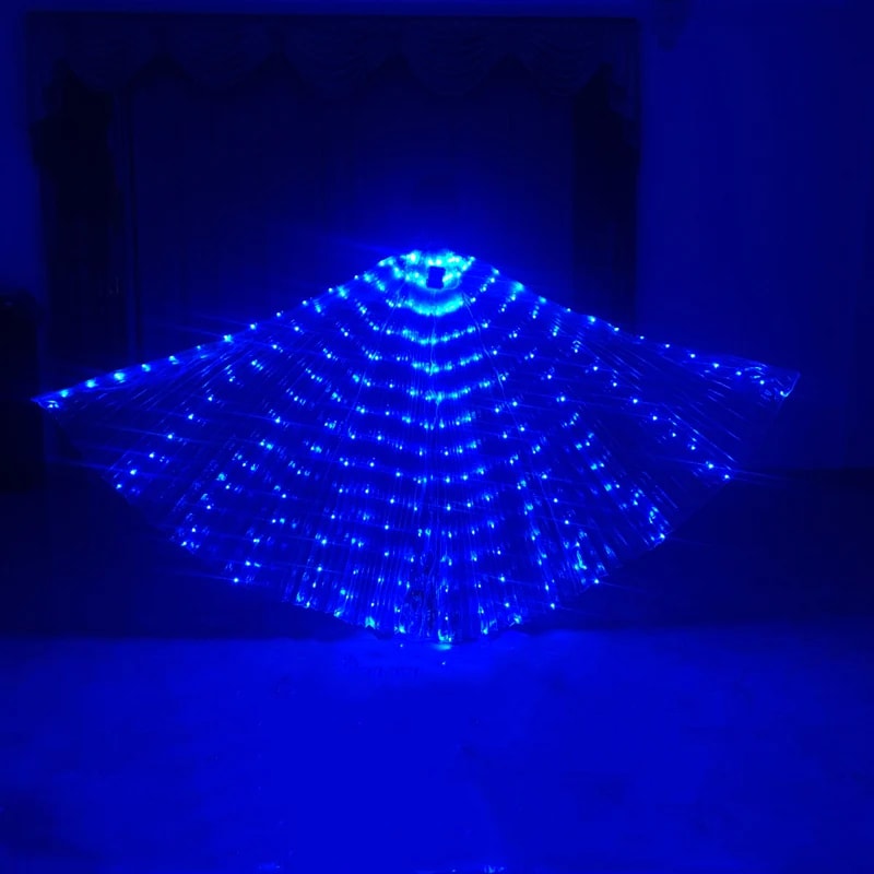 LED Belly Dance Wings With Shining LED Lights Halloween Costume Prop For Adults Kids 6