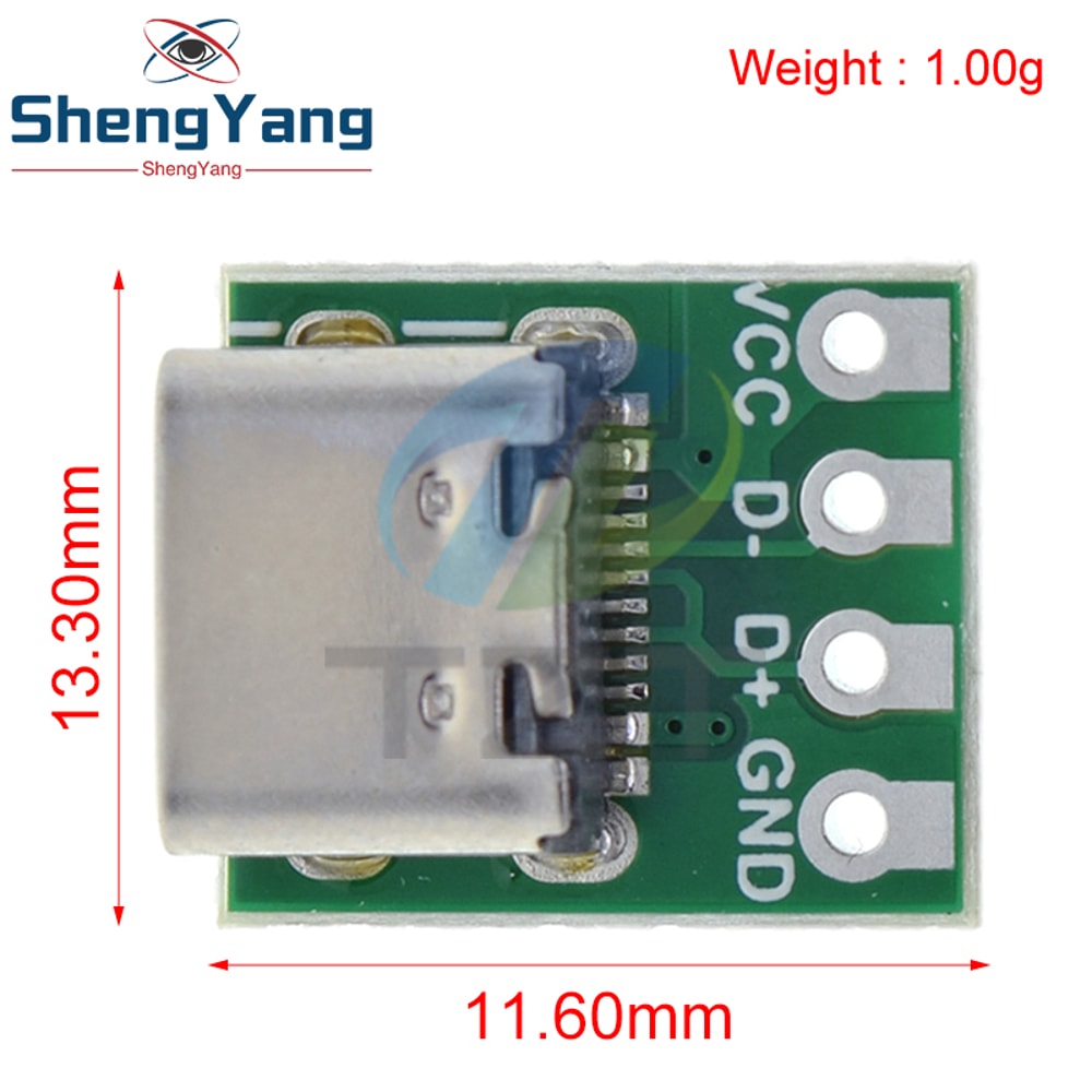 USB Type C Pin Test PCB Board Adapter for Data Line Cable Transfer