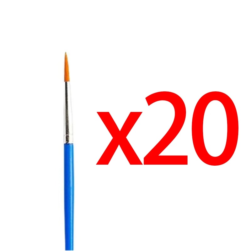 Kids Acrylic Paint Brushes Set Flat Round Pointed Brush For Crafting Watercolor And Oil Painting 6