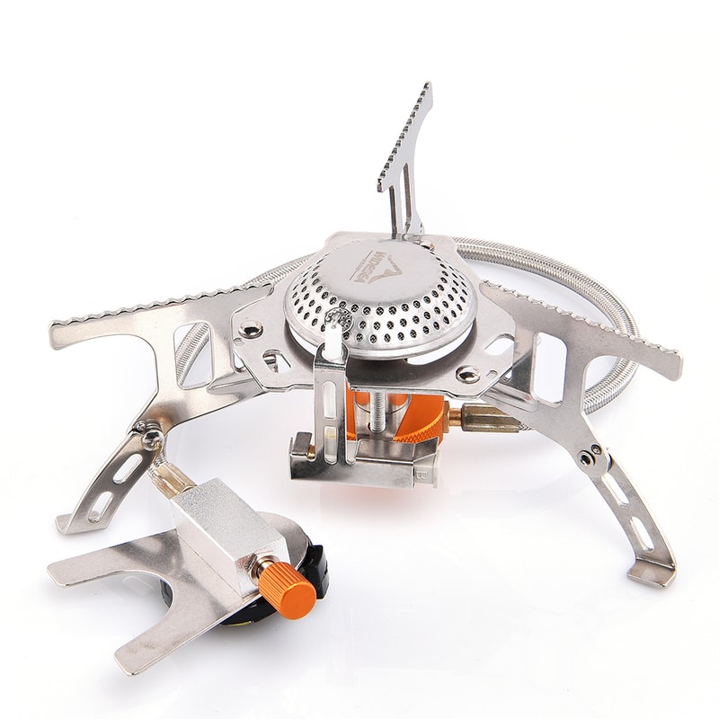Widesea Outdoor Gas Stove Compact Camping Burner For Hiking Cooking Survival 6
