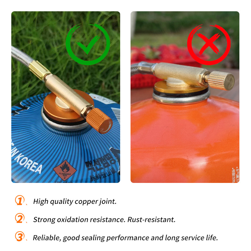Head Gas Stove For Outdoor Cooking Foldable Burner For Hiking BBQ And Camping 2