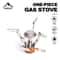 Portable Gas Stove Compact Aluminum Alloy Camping Stove for Outdoor Cooking Hiking Backpacking