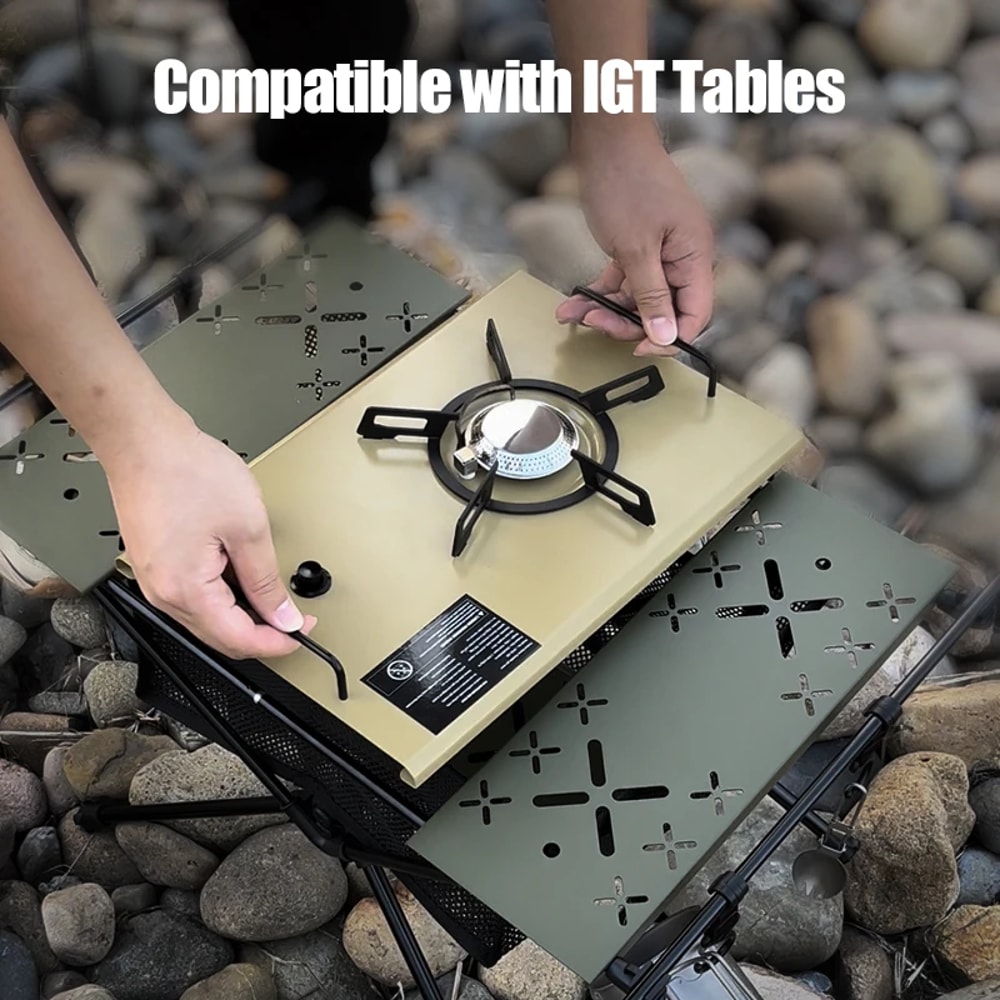 Portable Stainless Steel Gas Stove Burner High Power Camping Heater For Outdoor Cooking 2