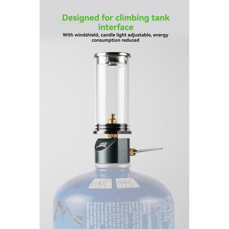 Windproof Candlelight Lamp Outdoor Camping Stove Tent Lighting Gas Burner For AllWeather Use 4