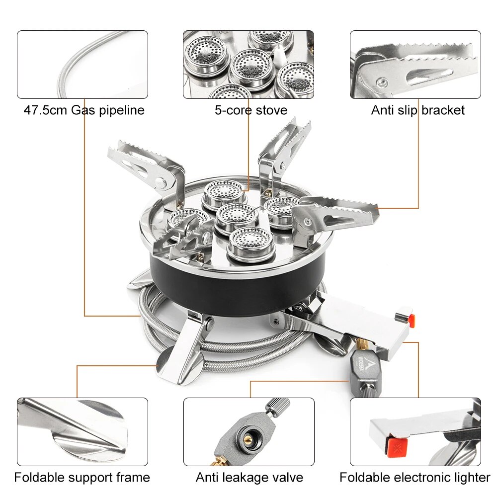 Portable Gas Stove For Camping Outdoor Cooking 2
