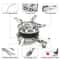 Portable Gas Stove For Camping Outdoor Cooking 2