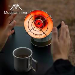 portable outdoor heating stove compact mini gas heater for camping, fishing, and winter adventures