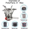 Ultralight Portable Camping Stove Adjustable Valve Stove For Backpacking Hiking Mountaineering And 1