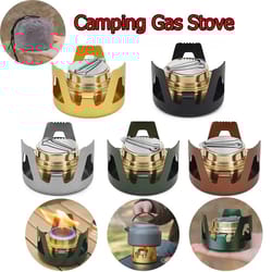 portable mini alcohol stove burner adjustable firepower ultralight brass camping stove