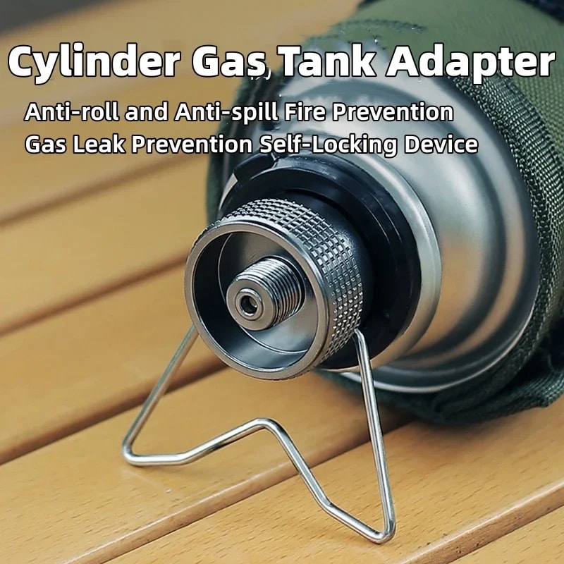 Butane Gas Adapter With Bracket For Camping Stove Outdoor Butane Conversion Joint 1