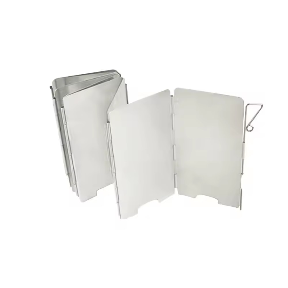 Outdoor Stove Wind Shield Foldable Plates Camping Windscreen For Gas Cookers Stove Equipment Access 4