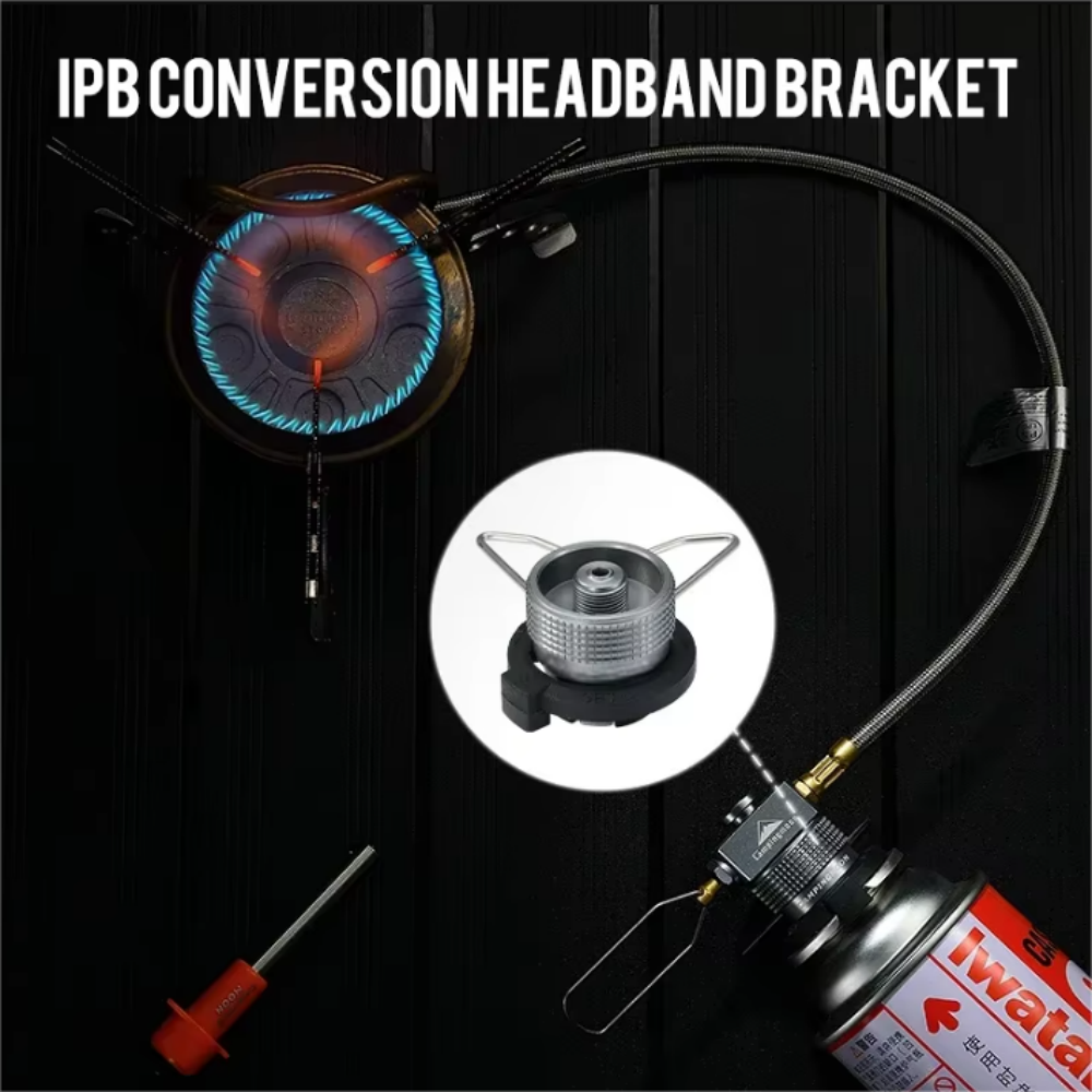 Butane Adapter Conversion Kit For Gas Cartridge Lindal Valve Output ScrewType Nozzle 4