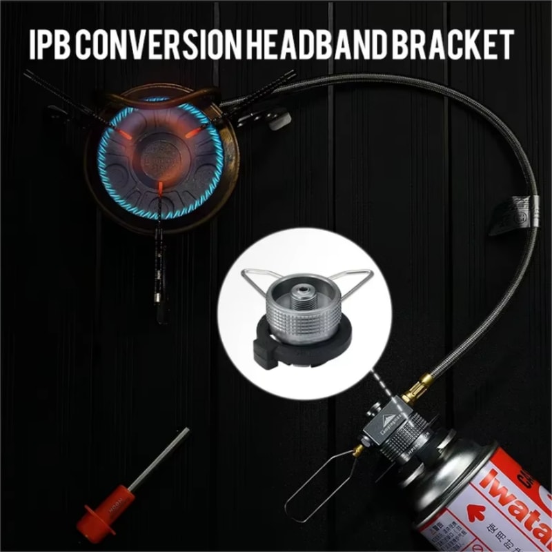 Butane Adapter Conversion Kit For Gas Cartridge Lindal Valve Output ScrewType Nozzle 4