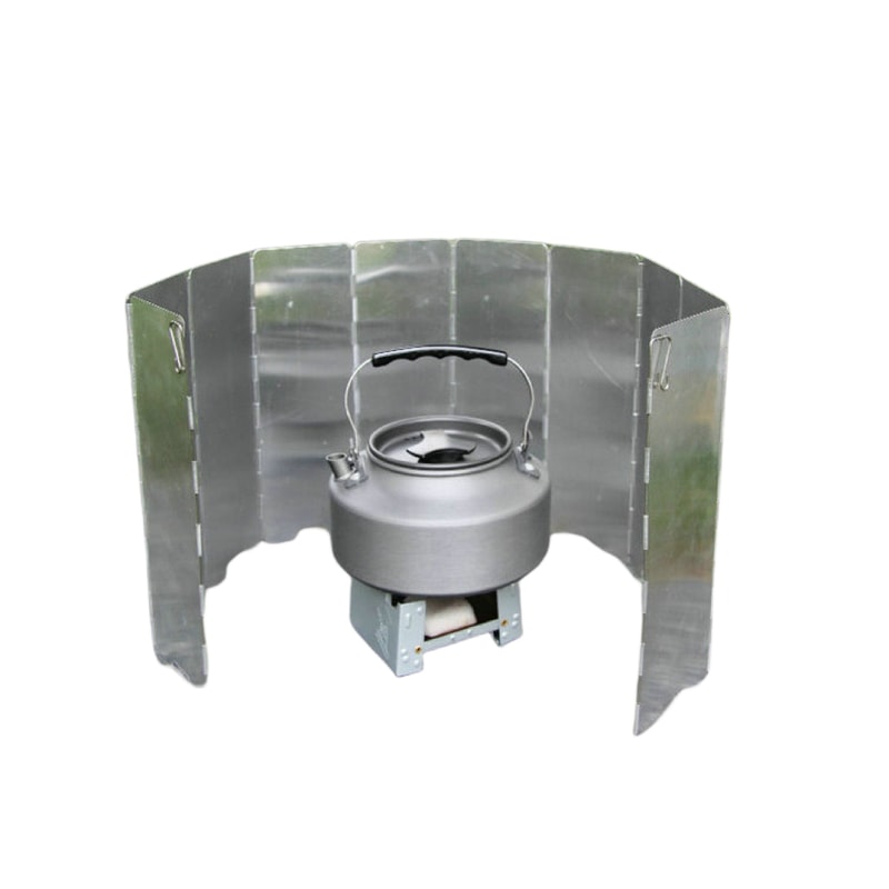 Aluminum Alloy Wind Shield For Gas Stove Windproof Screen For Outdoor Camping Picnic Cooking 7