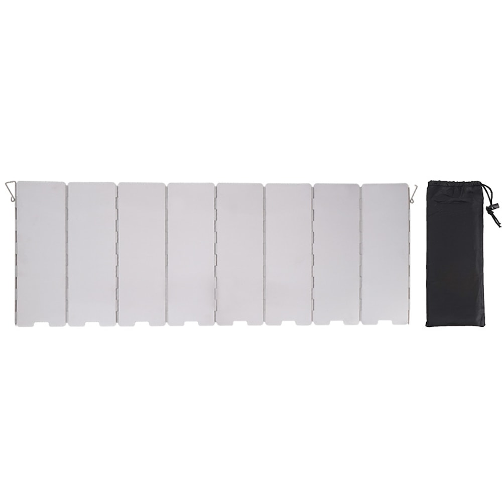Aluminum Alloy Wind Shield For Gas Stove Windproof Screen For Outdoor Camping Picnic Cooking 2