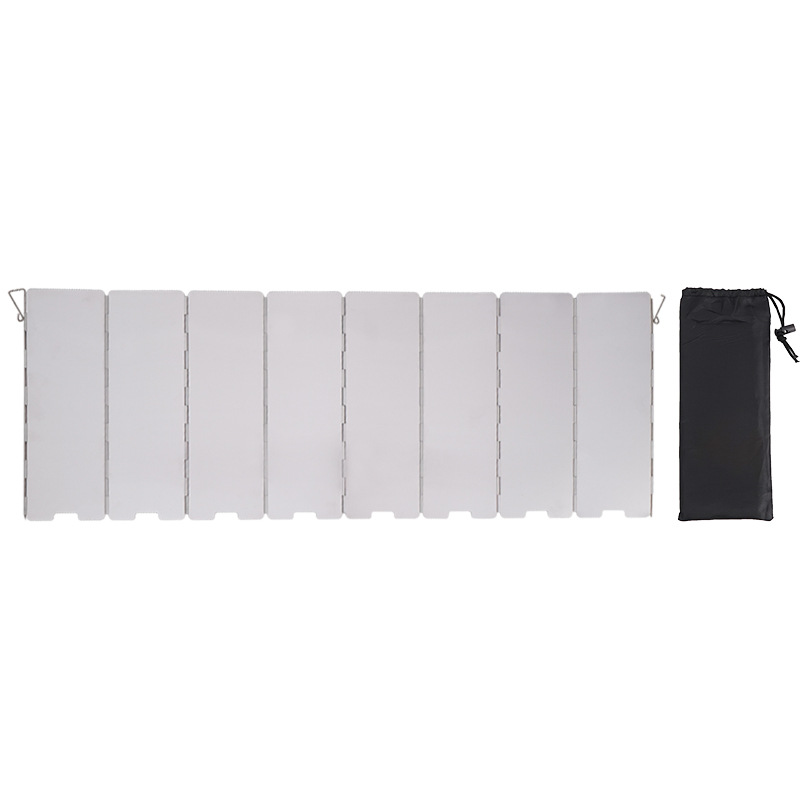 Aluminum Alloy Wind Shield For Gas Stove Windproof Screen For Outdoor Camping Picnic Cooking 2