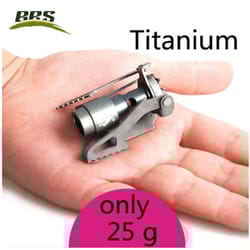 titanium mini camping gas burner portable outdoor pocket stove for hiking & cooking