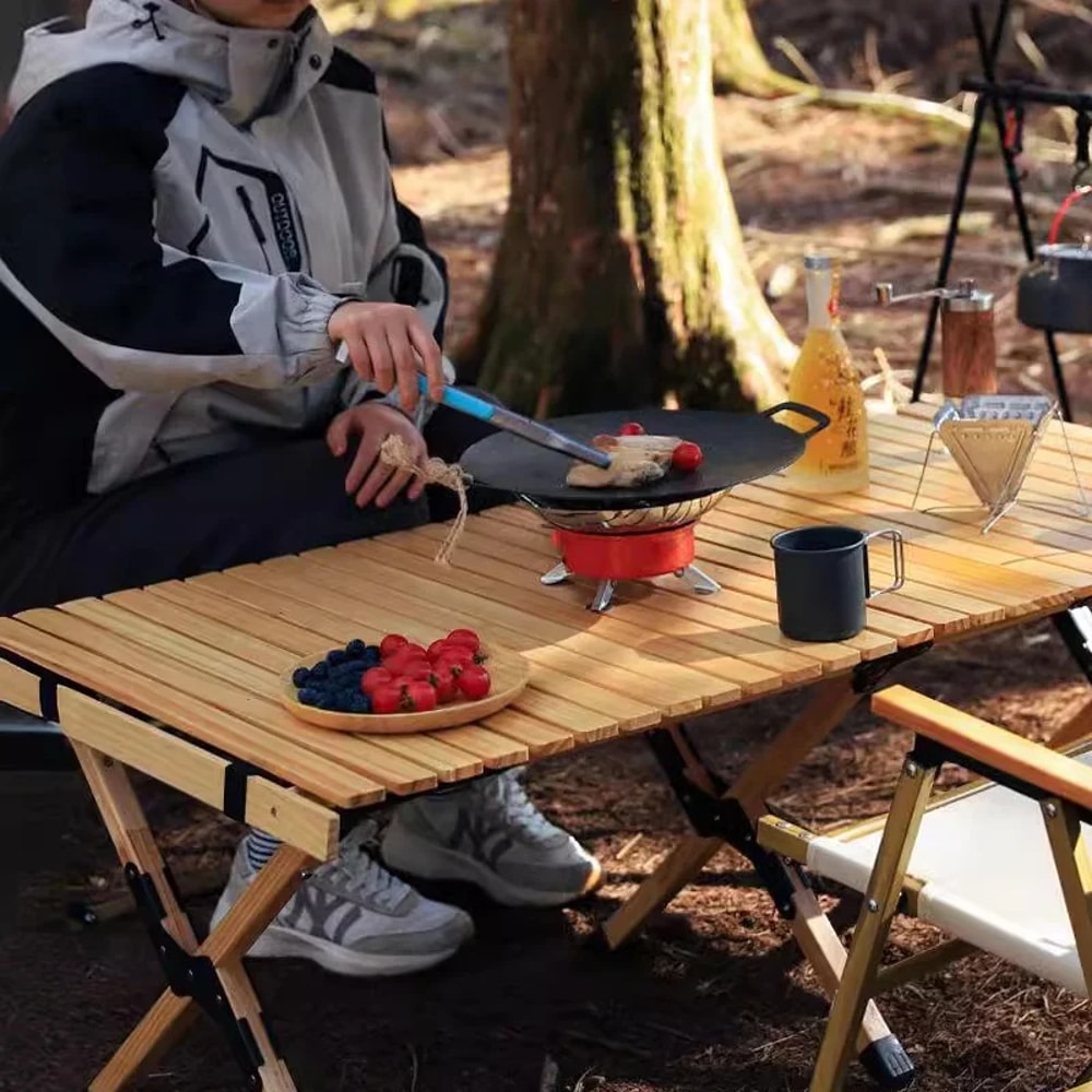 Windproof Outdoor Mini Portable Stove Compact Folding Camping Stove For Hiking Travel And Picnics 1