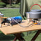 Portable Gas Stove Adapter Tripod Stand Stainless Steel Hiking Camping Gear 2