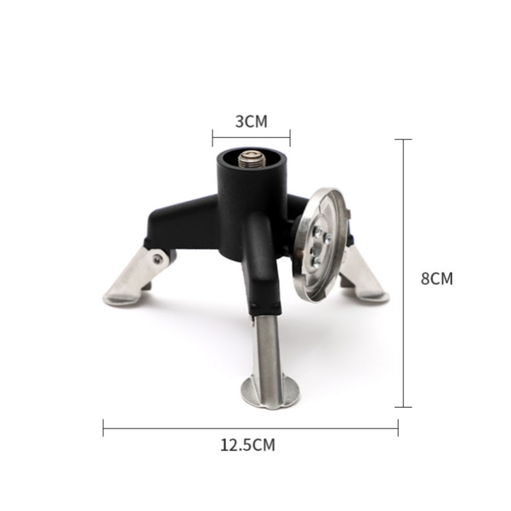 Portable Gas Stove Adapter Tripod Stand Stainless Steel Hiking Camping Gear 6