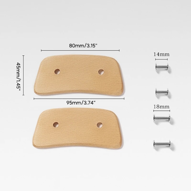 Wooden BBQ Pan Handle AntiScald Heat Resistant Insulated Grip Replacement For Sauce Grill Pan Gridd 3