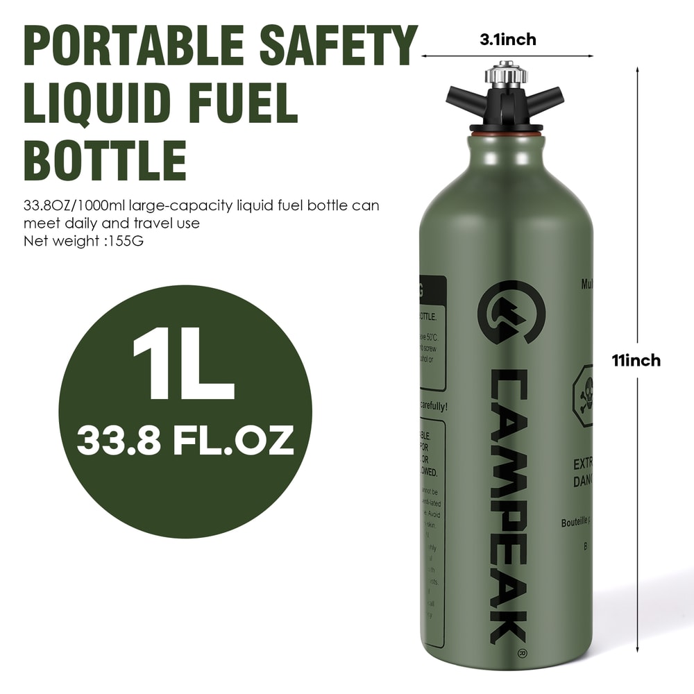Liquid Fuel Bottle For Outdoor Camping Water Bucket With Safety Valve 5