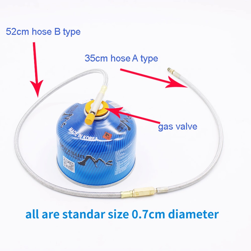 Outdoor Camping Stove Replacement Gas Hose Adapter Extend Tube For Safe Cooking 2
