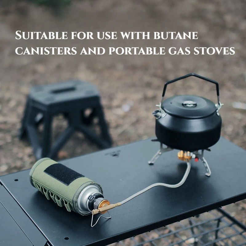 Butane Gas Adapter For Camping Stoves Portable Nozzle Bottle Conversion Joint With Screw Valve 3