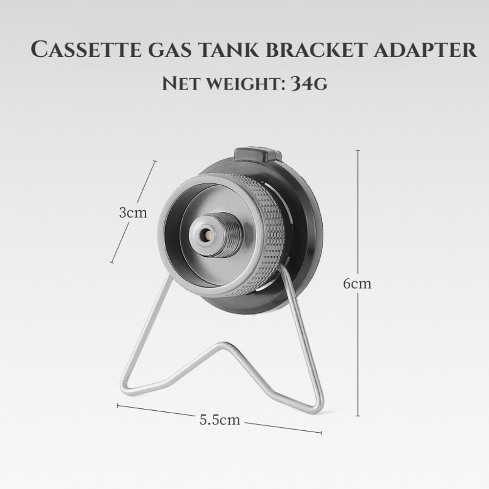 Butane Gas Adapter For Camping Stoves Portable Nozzle Bottle Conversion Joint With Screw Valve 6