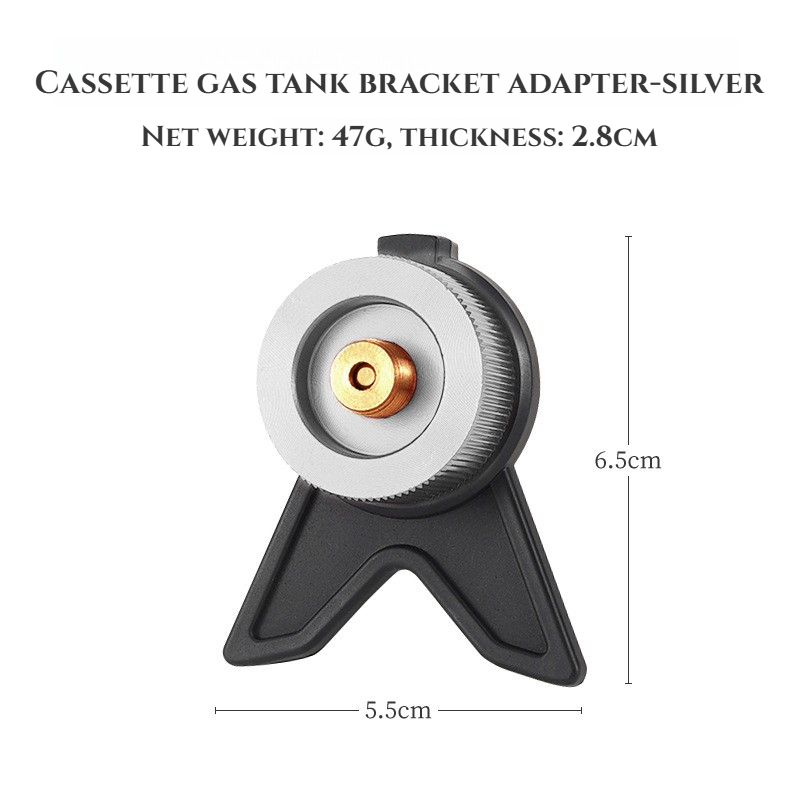 Butane Gas Adapter For Camping Stoves Portable Nozzle Bottle Conversion Joint With Screw Valve 7